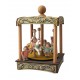 HORSES CAROUSEL, collectible baby music box for kids and babies. Gift for christening baptism. wooden music box for Children 