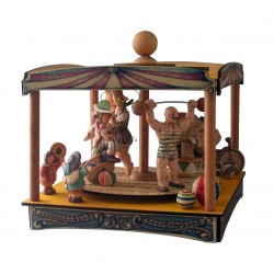 CIRCUS BIG CAROUSEL, collectible music box, wooden music box. Children and kids musical carousel, baby music box for babies