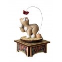 CAT UP, collectible wood music box