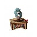 CAT AND BALL, collectible wood music box