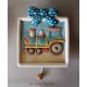 TRAIN wall-hanging lullaby music box, baby music box, for children. music box for christening, baptism or baby shower