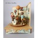 Children & Bike musical carousel, music box for baby and child, wooden music box for kids and babies