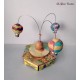 Hot Air Ballon musical carousel, music box for baby and child, wooden music box for kids and babies