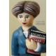 Customize caricature of a ADMIN CLERK, musical box version or the simple statue version.
