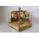HOT AIR BALLON musical carousel, light music box for baby and child, wooden music box for kids and babies