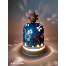 FLOWERS light musical box for children. baby and kids music box for christening, baptism, baby shower party or birthday