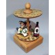 horses Carousel musical box, baby music box, wooden music box for children and babies, births and baptisms gift