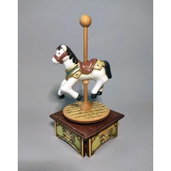 HORSE, collectible music box for kid and child. Wooden music box for children baby boy and baby girl