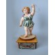 GYMNAST ACROBAT CIRCUS, wooden collectible music box. Custom music box handmade in Italy, for child, baby or collectors.