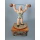 STRONG MAN CIRCUS, wooden collectible music box. Custom music box handmade in Italy, for child, baby or collectors.