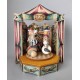 CLOWN CAROUSEL - CIRCUS, collectible music box, wooden music box. Children and kids musical carousel, baby music box for babies