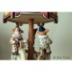 CLOWN CAROUSEL, collectible music box, wooden music box. Children and kids musical carousel, baby music box for babies
