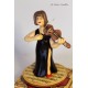 VIOLIN MUSICIAN, wooden collectible music box. Custom music box handmade in Italy, for child, baby or collectors.