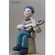 GUITAR MUSICIAN, wooden collectible music box. Custom music box handmade in Italy, for child, baby or collectors.