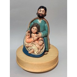 HOLY FAMILY, Christmas creche carillon. Collection music box is completely hand-painted MADE IN ITALY