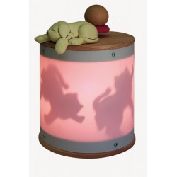 DOG, light musical box for children, baby and kids music box for christening, baptism custom wood music box